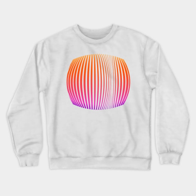 Pink stripes Linear pattern funny Crewneck Sweatshirt by soycarola